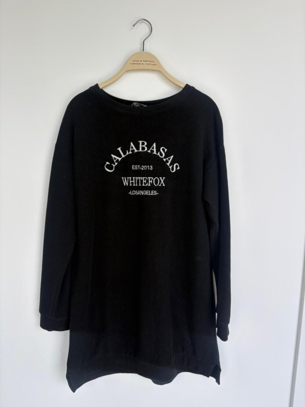 🖤 White Fox “Calabasas” Oversized Sweatshirt Dress – Size S/M